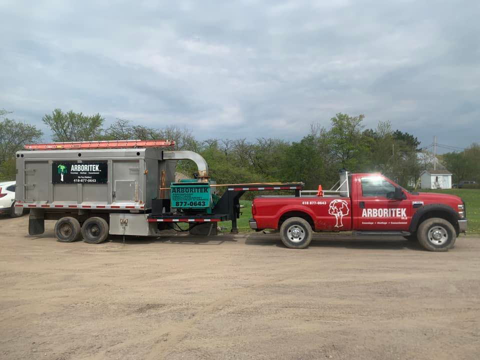 Arboritek M.A inc., offre un service de déchiquetage Québec et déboisement Québec depuis 1988!